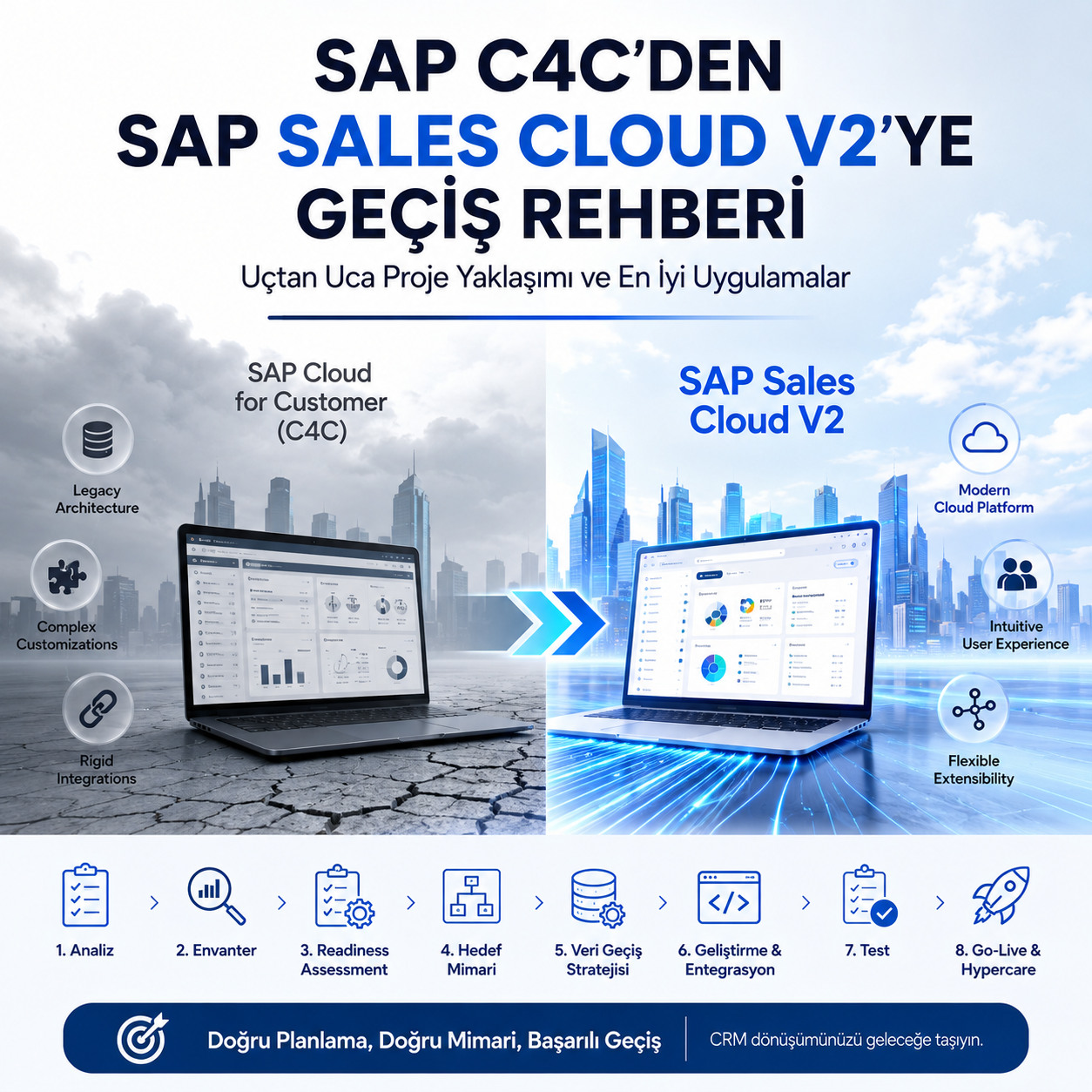 SAP C4C'den SAP Sales Cloud V2'ye Geçiş Rehberi
