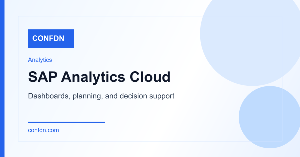 The image for SAP Analytics Cloud